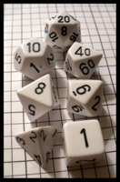 Dice : Dice - Dice Sets - Chessex Opaque White w Black Nums - Ebay June 2010